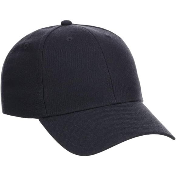 Adjustable Baseball Cap Plain Hat Men Women Navy Classic Structured Snapback - Picture 3 of 8